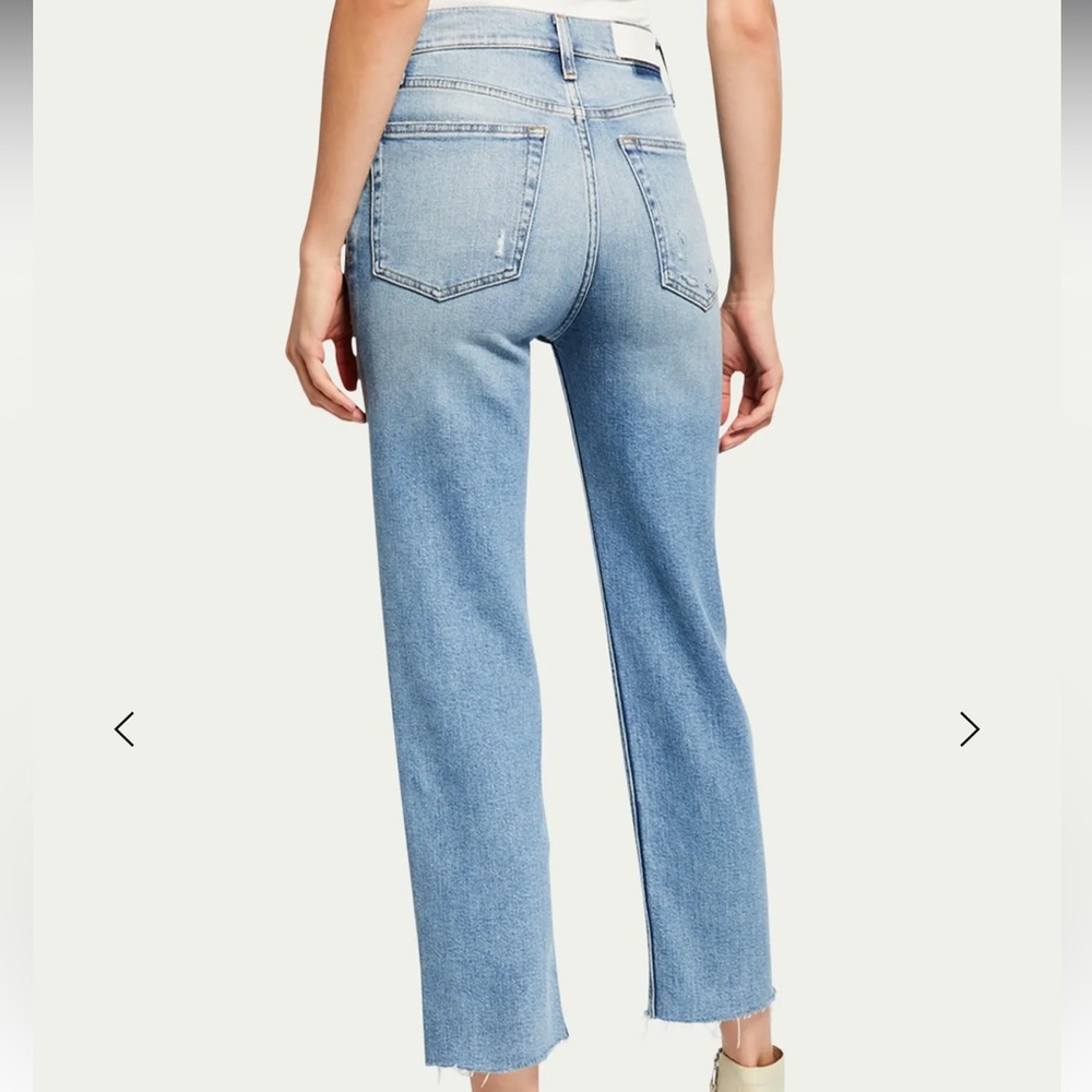 Re/Done 70s Ultra High Rise Stove Pipe Jeans - Picture 3 of 5